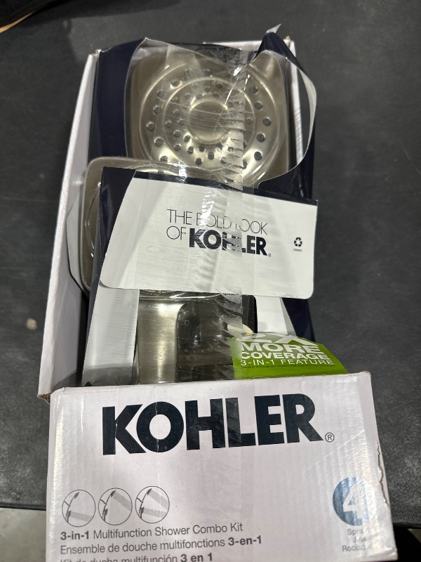 Photo 1 of KOHLER Maxton Brushed Nickel 3-Spray Dual Shower Head 1.75-GPM (6.6-LPM)