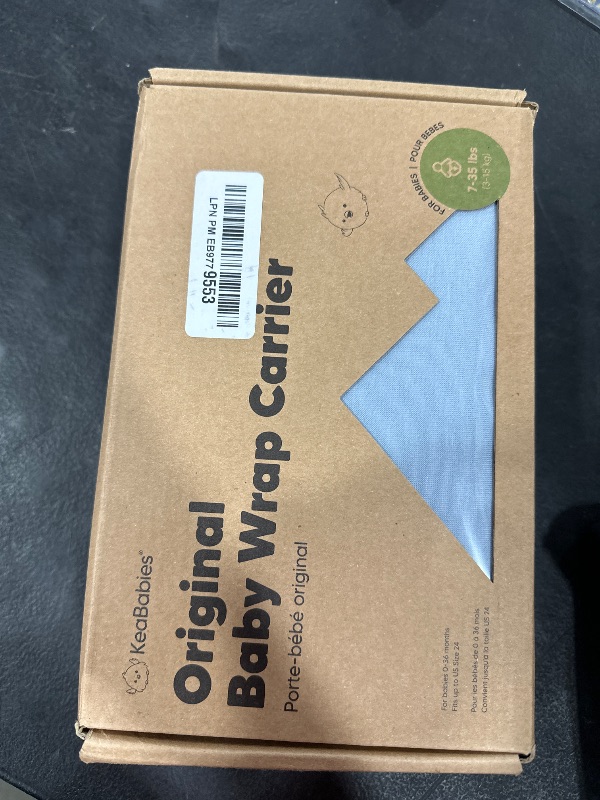 Photo 1 of KeaBabies Baby Wrap Carrier - All in 1 Original Baby Carrier Newborn to Toddler Sling, Easy to Wear, Hands Free Bonding, Lightweight, Breathable Infant Wraps (Powder Blue)