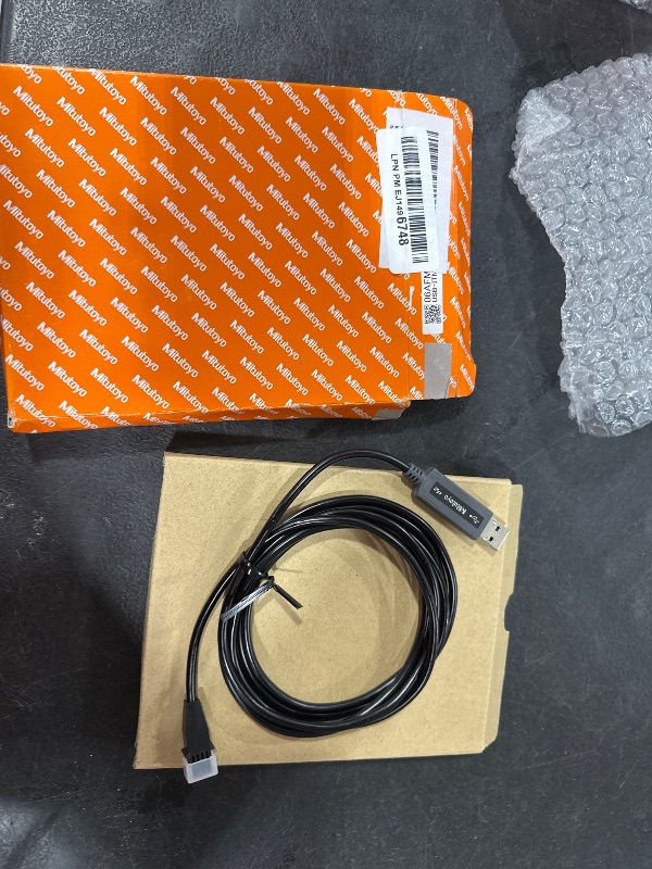 Photo 1 of Mitutoyo 06AFM380F USB Direct Cable, USB-ITN-F, Straight Type