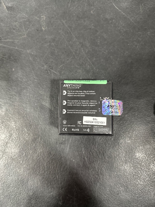 Photo 1 of Anything Speaker - Portable Mini Bluetooth Speaker 2024 - Turn Anything Into A Speaker - Wireless Bone Conduction Induction Vibration Speaker + Gift Box - Travel-Sized, 360° Sound (Silver)