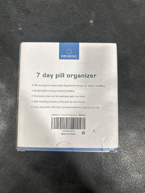 Photo 1 of Weekly Pill Organizer 7 Day AM/PM – 4 Compartments per Day, Arthritis Friendly Pill Case with Better Grip Design, Medicine Planner for Vitamins, Supplements, and Medications – Easy to Use Pillbox
