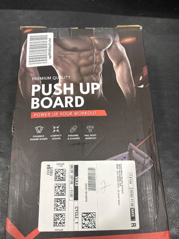 Photo 1 of Push Up Board,Home Gym,Portable Exercise Equipment,Pilates Bar and 20 Fitness Accessories with Resistance Bands and Ab Roller Wheel,Full Body Workout at Home