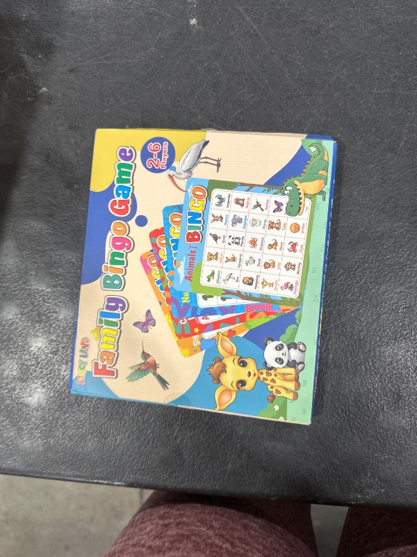 Photo 1 of Alphabet Bingo Game Kids Sight Word Bingo Set Number Letter Animal Board Game for Kindergarten Preschool Counting and Matching Skills Development Family Game Night Classic Educational Supplies