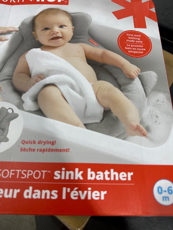 Photo 1 of Skip Hop Soft Sink Baby Bath Tub, Moby, Grey