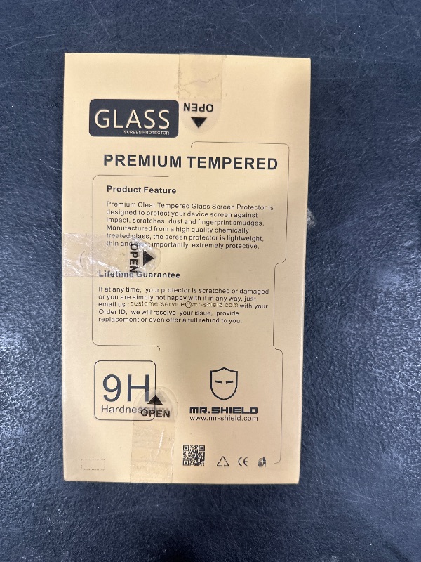 Photo 1 of Mr.Shield [3-Pack] Designed For Xiaomi (Redmi 10A) [Tempered Glass] [Japan Glass with 9H Hardness] Screen Protector with Lifetime Replacement