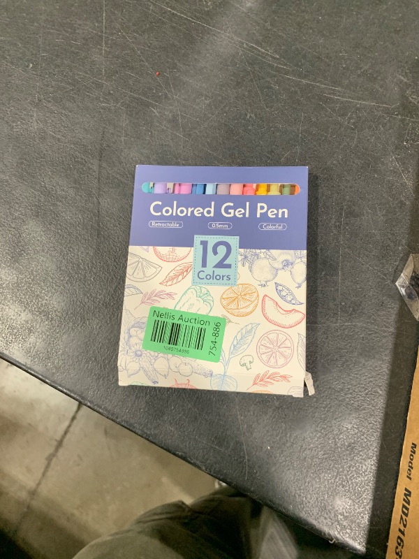 Photo 1 of Colored Gel Pens, 12 Colors 0.5mm Fine Point Smooth Writing Pens, Quick Dry Colorful Gel Ink Pens for Journaling and Note Taking, Cute Aesthetic Pens for Office School & Home Supplies