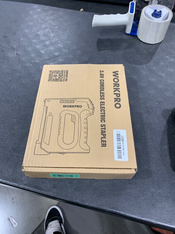Photo 1 of WORKPRO 5 in 1 Cordless Staple Gun, 3.6V Rechargeable Electric Stapler with 2000 Staples and Nails, Upholstery Staple Gun for Wood, Furniture, Office, and DIY Projects