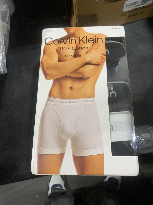 Photo 1 of Calvin Klein Men's Cotton Classics 5-pack Boxer Brief, 3 Black Bodies W/Black Wb, 2 Black Bodies W/White Wb, XX-Large