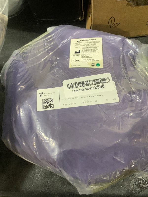 Photo 1 of Pawaboo Small Animals Playpen, Waterproof Small Pet Cage Tent with Zippered Cover, Portable Outdoor Yard Fence with 3 Metal Rod for Chick/Kitten/Puppy/Guinea Pig/Rabbits/Hamster/Chinchillas, Purple