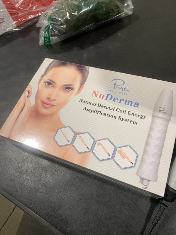 Photo 1 of NuDerma Handheld Skin Therapy Wand Machine w/Neon – Anti-Aging - Skin Tightening - Wrinkle Reducing - Dark Circles – Clarifying - Hair & Scalp Stimulator
