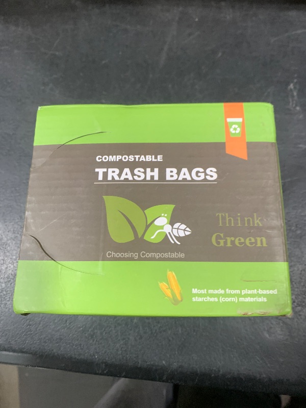 Photo 1 of AYOTEE 150 Count Compostable Trash Bags 1.2 Gallon Small Trash Bags, Small Compost Bags for Countertop Bin, Unscented Biodegradable Trash Bags Small Garbage Bags for Bathroom Home Kitchen Office