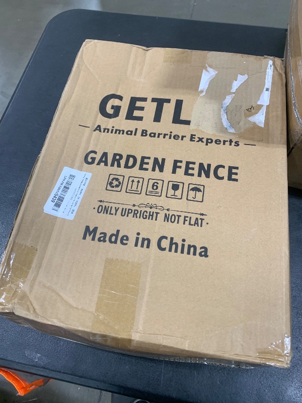 Photo 1 of Getlay Decorative Garden Fence 24 Pack,24 Ft (L) X 24 in (H) Black Mesh Rustproof Metal Fence, Animal Barrier Fence for Small Dog, Border Folding Patio Fences,Outdoor Flower Bed Landscape Decor