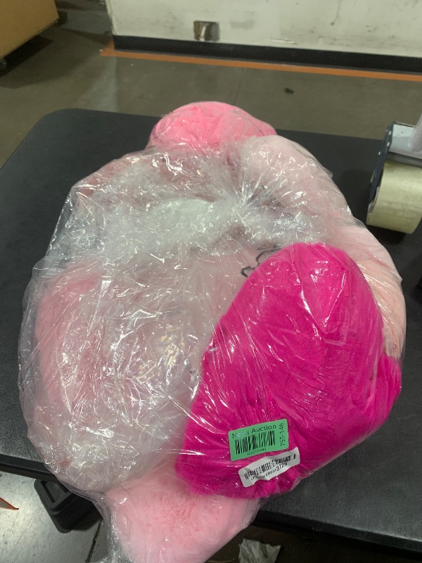 Photo 1 of Beeveer 9 Pcs Heart Pillow Faux Rabbit Fur Fluffy Heart Throw Pillows Cute Decorative Soft Throw Cushion for Women Couch Bed Sofa Chair Home(Pink Series)