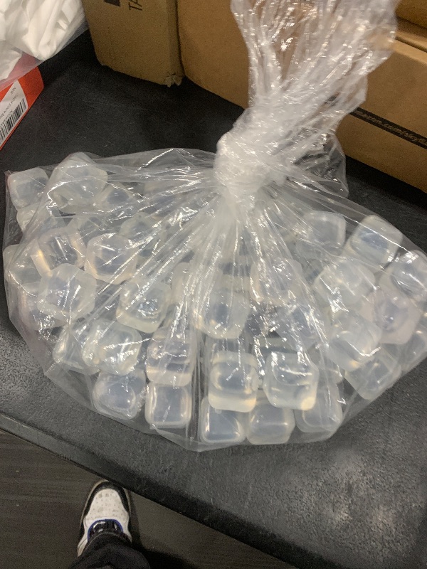 Photo 1 of Color-changing Reusable Ice Cubes, 60 Pack Plastic Ice Cube for Drinks, Cocktails Like Whiskey, Wine, or Coffee - Party Supplies for Boys, Girls, Kids/Adults (Color-changing)