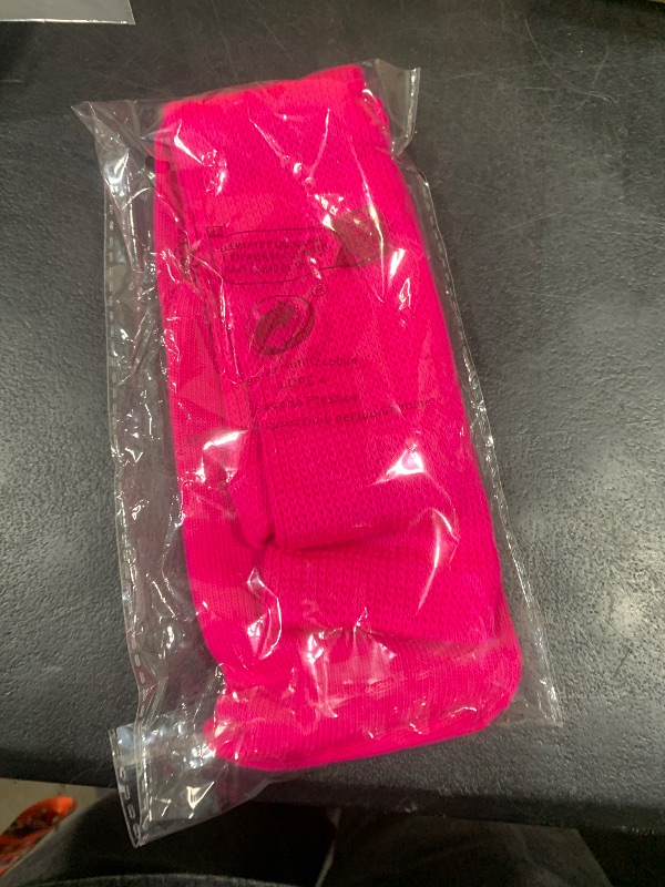 Photo 1 of SHENHE Women's Ribbed Knit Cushioned Athletic Running Mid Calf Crew Socks Hot Pink One Size