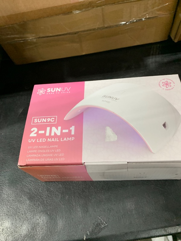 Photo 1 of SUNUV UV Nail Lamp, Nail Dryer for Gel Polish UV Light for Gel Nails with Sensor 2 Timers SUN9C Pink Gift for Women Girls