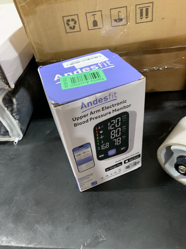 Photo 1 of Bluetooth Blood Pressure Monitors for Home use Come with 17" Large and 21" Extra Large bp Cuff use 6 inches Color LED Screen Arm Type XL Blood Pressure Monitor Apple Health Free APP