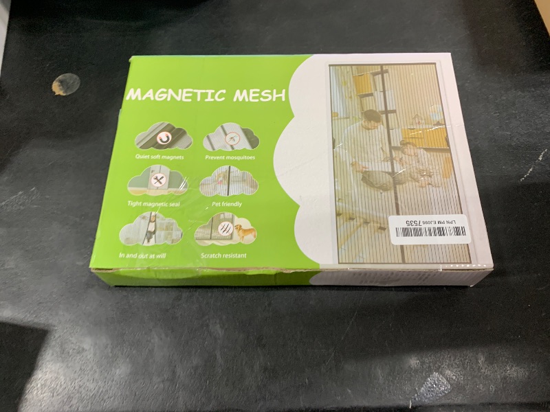 Photo 1 of Magnetic Screen Door - Fit for Door Size:36 x 82 Inch, Screen Itself Size:38"x83", Hands Free Mesh Partition,Heavy Duty Curtain Keeps Bugs Out, Frame Hook & Loop, Pet and Kid Friendly