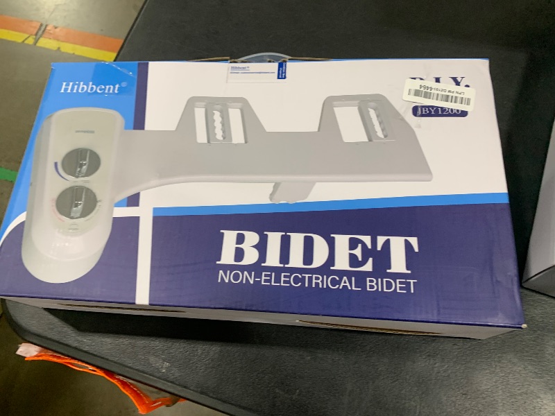 Photo 1 of Hibbent Bidet Attachment for Toilet, Self Cleaning Dual Nozzle, Hot & Cold Water Spray Non-Electric Mechanical Bidet Toilet Seat for Rear or Female Washing Sanitizing, Adjustable Water Pressure, White