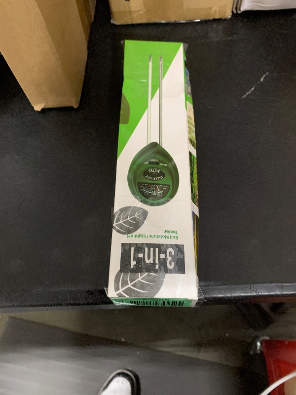 Photo 1 of Hathdia Soil PH Meter Soil Moisture Sensor 3-in-1 Soil Moisture/Light/pH Test Kit for Indoor/Outdoor Plants Care(No Battery Needed) 