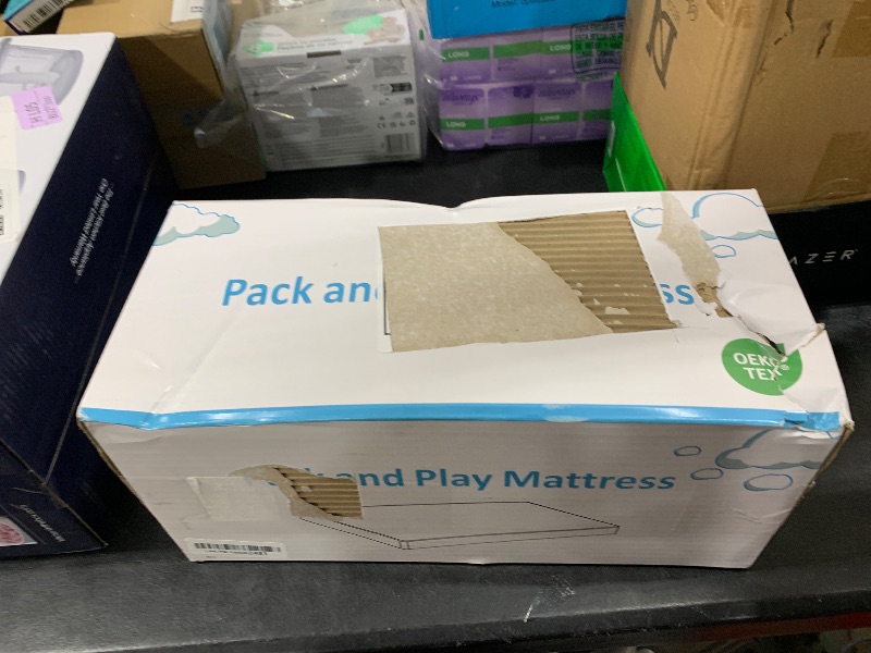 Photo 1 of BEIANPP Pack and Play Mattress Topper 38"x26"x1.5", Soft Breathable Waterproof Cover, Baby Pack N Play Mattresses Pad