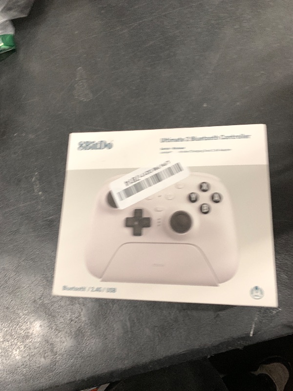 Photo 1 of 8Bitdo Ultimate 2 Bluetooth Controller for Switch & Windows PC, Switch Pro Controller with TMR Joysticks, Switchable Hall Effect/Tactile Triggers, Vibration and Motion Control, RGB Fire Ring, White1040756617
