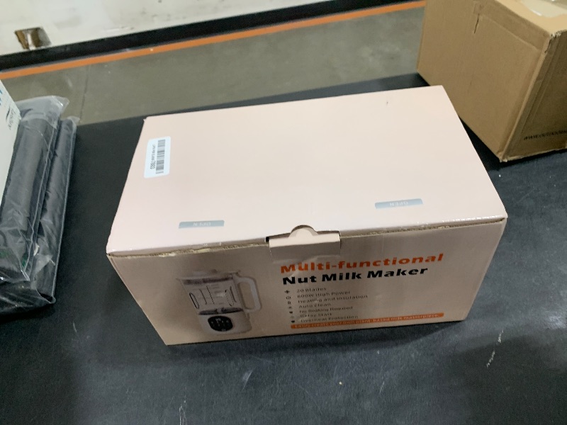Photo 1 of 50oz Nut Milk Maker Machine, 10 in 1 Automatic Plant Based Milk Maker for Homemade Oat, Coconut, Chowder, Juice, Soy Milk with 20 Blades,Delay Start, Boil Water, Keep Warm & Auto Clean