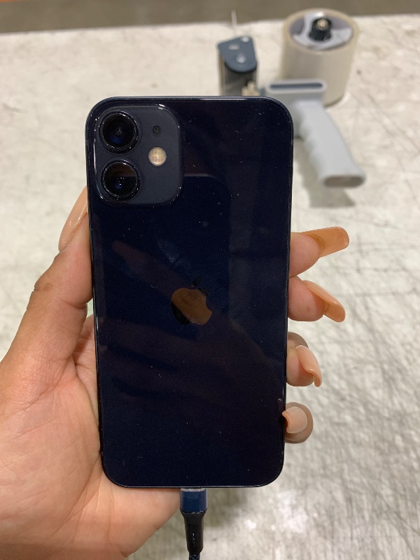 Photo 1 of Apple iPhone 12 Mini, 64GB, Drak blue-Black - Unlocked (Renewed) phone only. charger not included. 