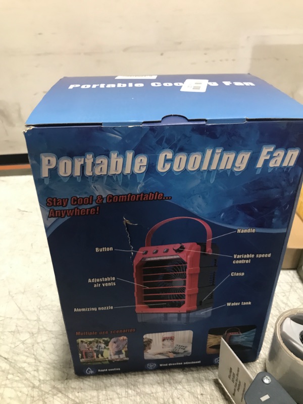 Photo 1 of Crtbelfy Battery Powered Misting Fan Compatible For Milwaukee M18 18V (No Battery) or USB Input Powered,Cooling Fan with 1600ML Water Tank,Timing Function,LED for Outdoor Barbeque Camping & More