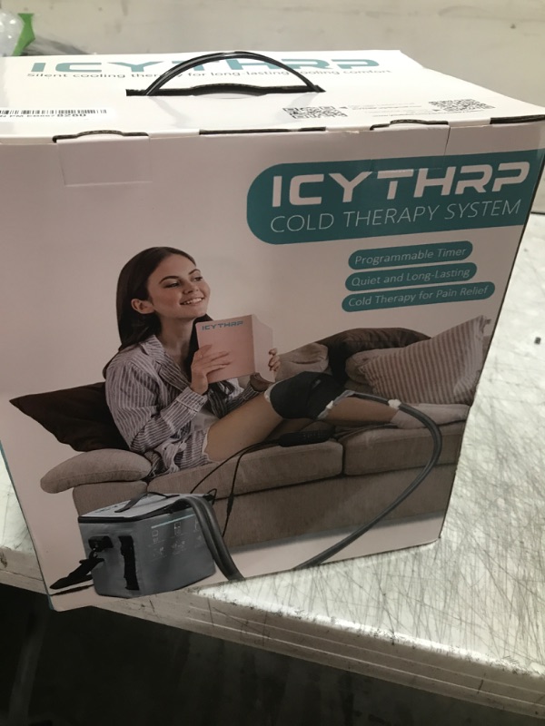 Photo 1 of ICYTHRP Cold Therapy Machine with Programmable Timer, Portable Ice Machine for Knee After Surgery, Knee Replacement Recovery System for Pain Relief w/Compression Pad for Shoulder, Hip and Ankle