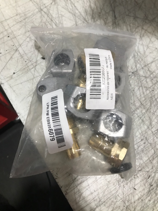Photo 1 of Anxingo 3 Sets Garden Hose Repair Kits, Fittings Aluminum Water Hose Ends Male and Female Hose Connector with Zinc Clamp Fit for All 5/8" and 3/4" Garden Hose