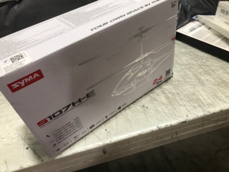 Photo 1 of SYMA S107H-E RC Helicopter, Remote Control Helicopter with Altitude Hold, 3.5 Channel, Gyro Stabilizer, Aircraft Toys for 8-12 Kids Beginners as a Gift