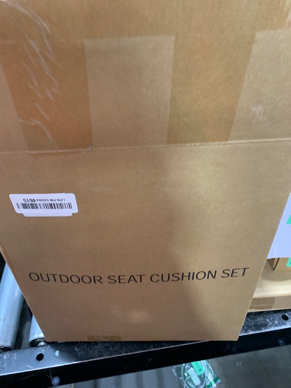 Photo 1 of 24x24 Outdoor Cushions for Patio Furniture, Washable Deep Seat Patio Cushions with Removable Cover, Waterproof Outdoor Cushions with Non-Slip Ties and Handle, Patio Chair Cushions with Back, Navy