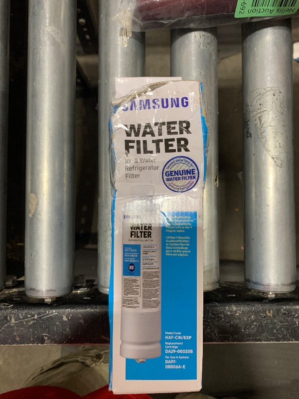 Photo 1 of SAMSUNG Genuine Filter for Refrigerator Water and Ice, Carbon Block Filtration for Clean, Clear Drinking Water, 6-Month Life, HAF-CIN/EXP, 1 Pack