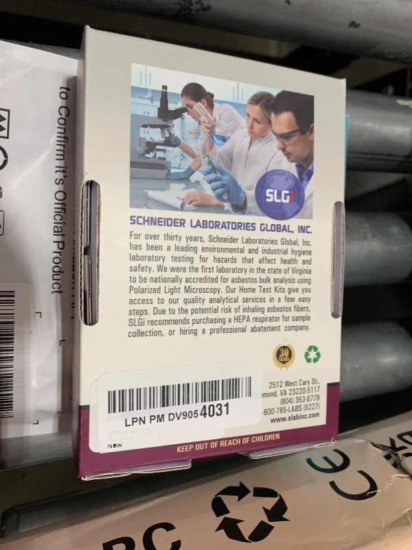 Photo 1 of Asbestos Test Kit 1 PK (5 Bus. Days) Schneider Labs