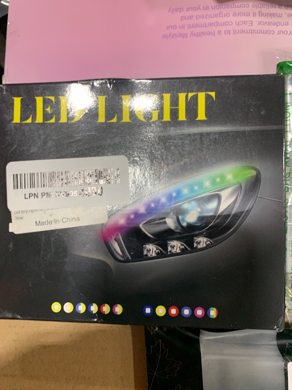 Photo 1 of Led Strip Lights for Cars,Car Hood Led Strip 70 inch (1.8M) Multicolors Car Hood Strip Light Daytime Running Light Strip APP Control Car Engine Cover Decoration Headlight Strip 1set