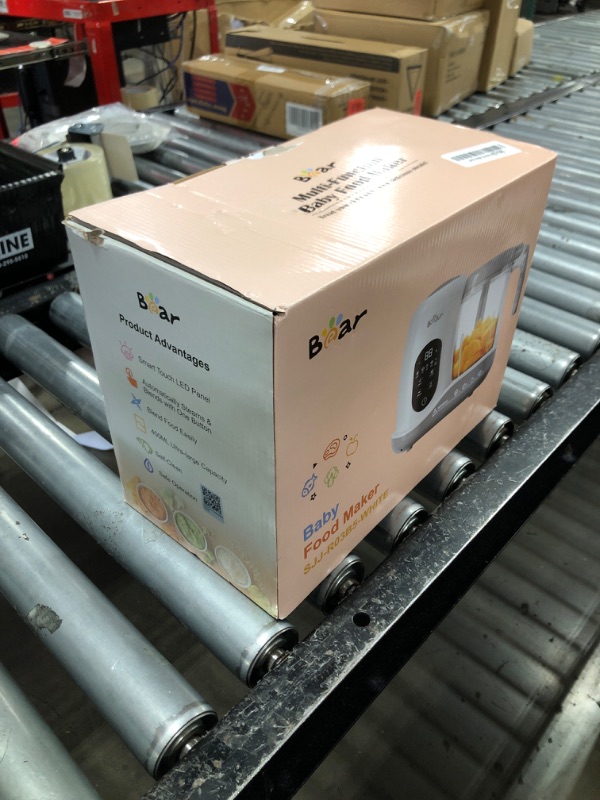 Photo 1 of BEAR 2024 Baby Food Maker | One Step Baby Food Processor Steamer Puree Blender | Auto Cooking & Grinding | Baby Food Puree Maker with Self Cleans | Touch Screen Control, White
