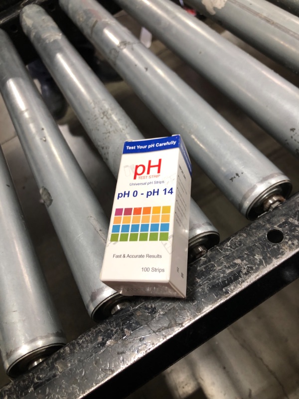Photo 1 of ISENVO 100pcs Universal pH Test Strips, Full Range 0-14, Quickly pH Testing for Drinking Water, Labs, Aquariums, Gyms, Pools