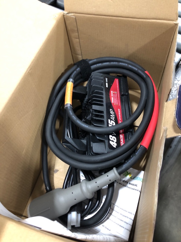 Photo 1 of YILEIDE 15 AMP 48 Volt Golf Cart Charger for Club Car with 3-Pin Round Plug, for Lead Acid Battery