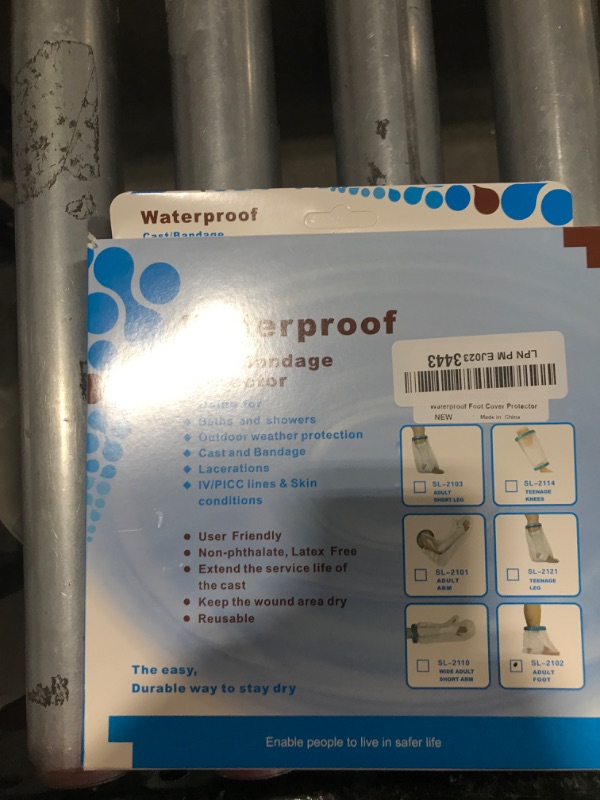 Photo 1 of Waterproof Foot Cast Cover for Shower Adult, Reusable Watertight Protector for Foot Surgery, Bandages, Wounds, Burns, Ankle Cast Shower Bag [2025 Upgrade]