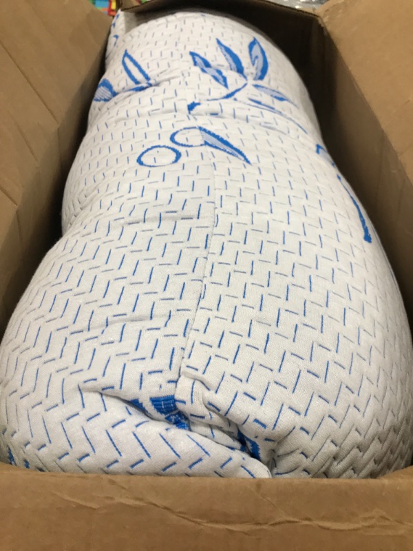 Photo 1 of zibroges Goose Feather Pillow Queen Size Pack of 2 - Hotel Down Bed Pillows for Sleeping, Soft 600 Thread Count Cotton Cover, Fluffy Support Surround Fill Polyester for Back, Stomach, Side Sleepers