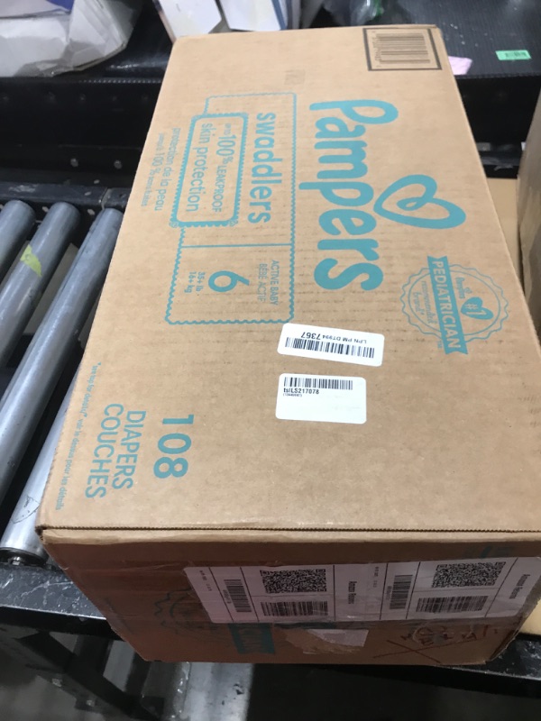 Photo 1 of Pampers Baby Diapers - Swaddlers - Size 6, 108 Count, Ultra Absorbent Disposable Infant Diaper