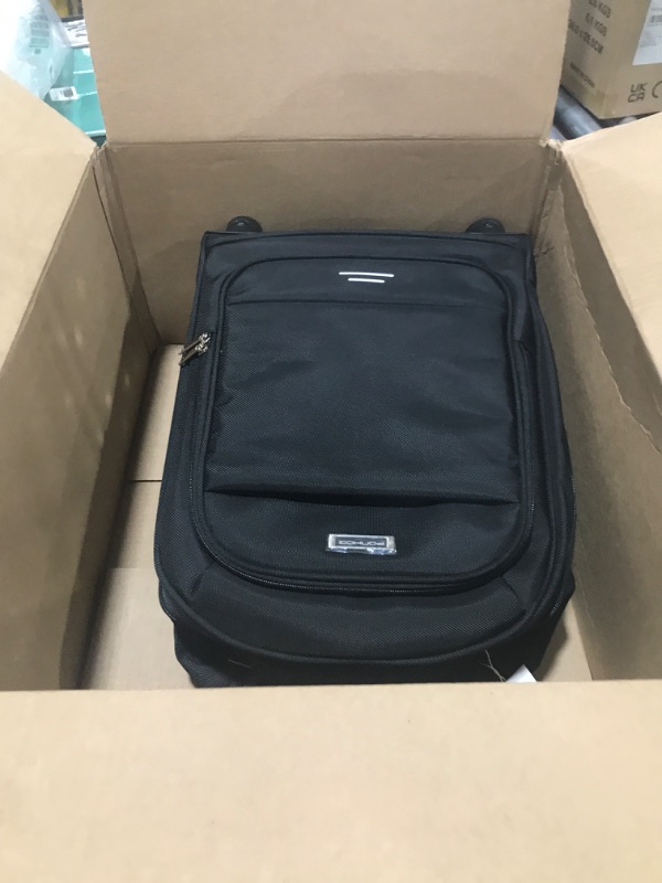 Photo 1 of Ponhog Rolling Backpack - 15.6 inch Laptop Backpack with 4 Spinner Wheels Carry on Travel Backpack Water Resistant Wheeled Backpacks for Women Men Suitable for Overnight College Work Black