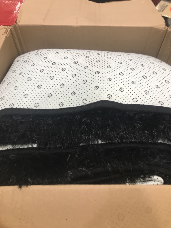 Photo 1 of 8x10 Feet Shag Area Rugs, Large Shag Fluffy Bedroom Carpet, Soft Rugs for Nursery, Furry Rugs for Girls Boys Kids Room, Extra Large Fuzzy Rug, Shag Carpet, Black