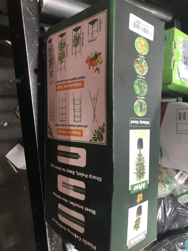 Photo 1 of Legigo 6-Pack Tomato Cage for Garden Plant Support- Up to 63inch Garden Stakes Tomato Cage, Tomato Trellis for Potted Plants, Tomato Cages Plant Stakes for Climbing Vegetables Plants Flowers