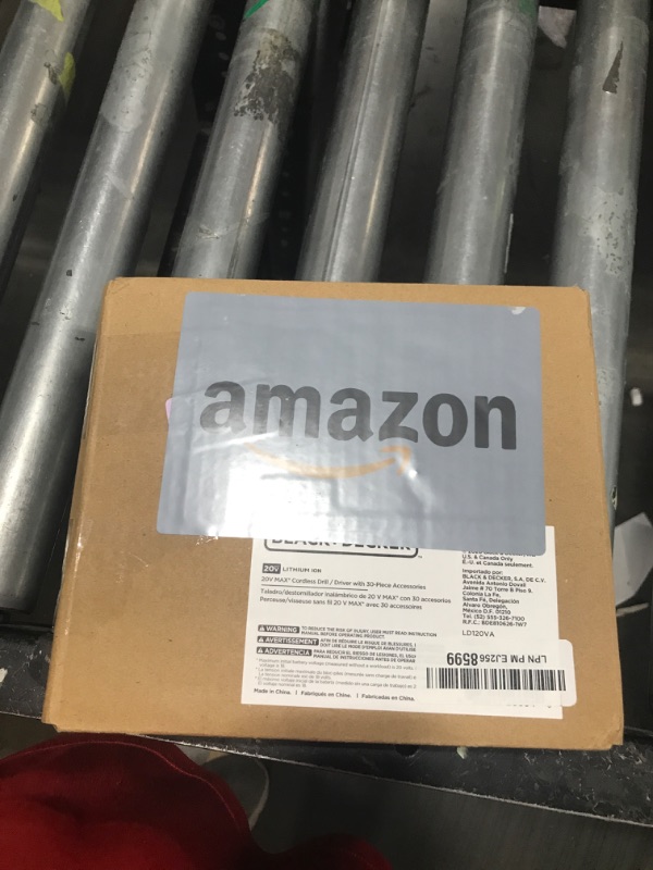 Photo 1 of BLACK+DECKER 20V MAX POWERECONNECT Cordless Drill/Driver + 30 Piece Bits and Drivers Kit (LD120VA)