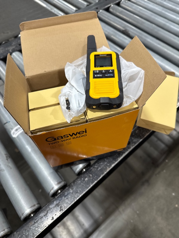 Photo 1 of Gaswei G2Pro+ IP67 Waterproof Floating Walkie Talkies with Double PTT, FM Radio, SOS & NOAA Weather Alerts, 2W Long Range Two-Way Radios for Adults, VOX Enabled, Rechargeable Lithium Battery (4 Pack)