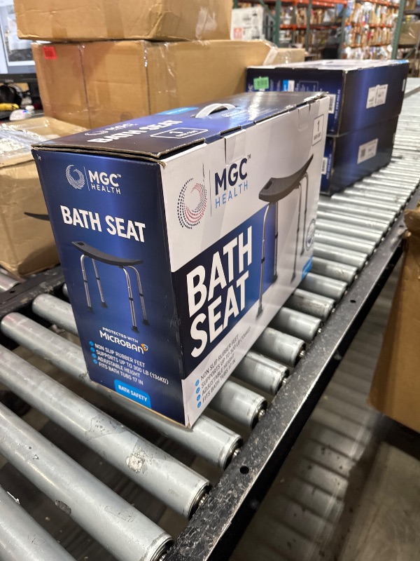 Photo 1 of 300 lbs Weight Capacity Shower Seats for Adults, Shower Chair for Inside Tub with Microban Antimicrobial & Antifungal Protection, Shower Stools for Inside Shower, Bath Chairs for Seniors