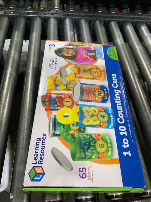 Photo 1 of Learning Resources One To Ten Counting Cans - 65 Pieces, Ages 3+ Toddler Learning Toys, Preschool Pretend Play Toys, Supermarket Toys