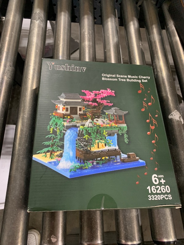 Photo 1 of Cherry Blossom Tree Building Set with Gift Box, Original Music Cherry Blossom Tree House(Type :Symphony), Japanese Sakura Tree House Lights Building Kit?3320 Pcs, Cherry Bonsai Tree Building Set.